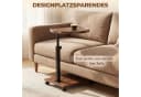 PFCTART Höhenverstellbarer Beistelltisch C-Design Braun Bild 4