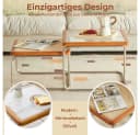 PFCTART 2er Couchtisch Set Glas Rattan Nesting Design Bild 3