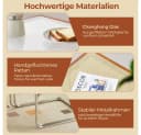 PFCTART 2er Couchtisch Set Glas Rattan Nesting Design Bild 5