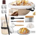 PFCTART Gärkorb Brotbackset 10-tlg. Handgeflochten mit Starterglas Bild 2