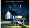 PFCTART Mähroboter-Garage Metall Schwarz Bogendach Bild 4