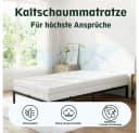 PFCTART Komfortschaummatratze 90x200 cm Härtegrad H3 Weiß 7 Zonen Bild 1