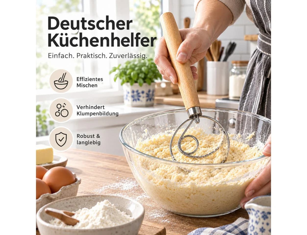 GLIESE POWER Back-Set 3-tlg. mit Naturholz-Griffen - Bild 4