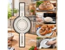 GLIESE POWER Gärkorb-Set 13-teilig Rattan oval mit Leinen-Einlage Bild 1