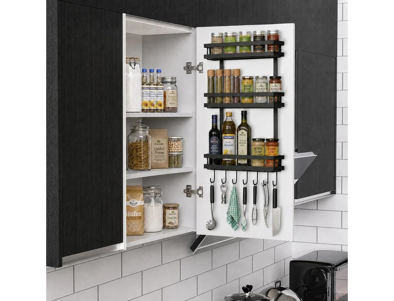 GLIESE POWER Hängeregal für Kühlschrank Schwarz - Bild 3
