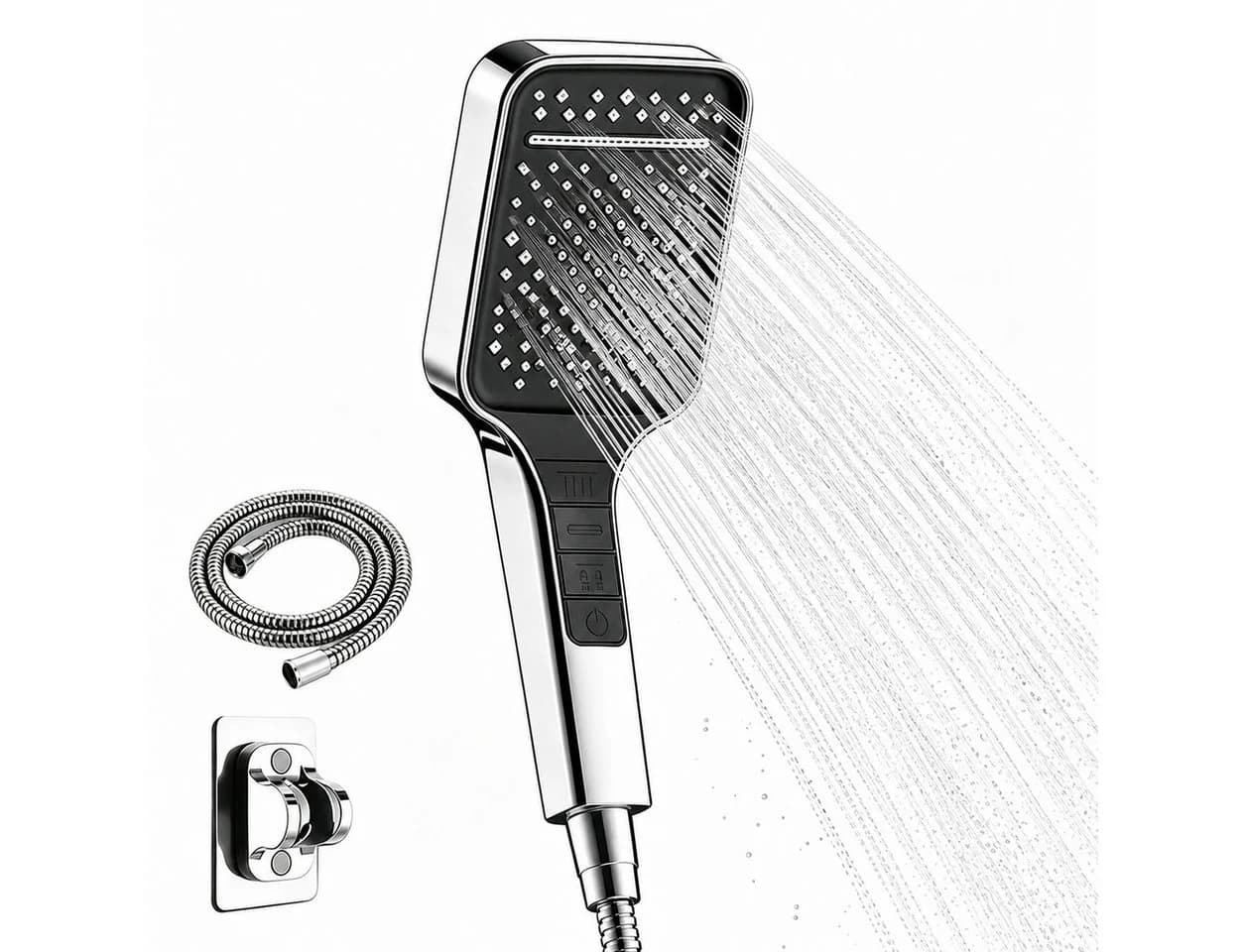 GLIESE POWER Handbrause mit Druckverstärker & Wasserstopp - Bild 2