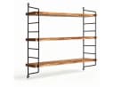 GLIESE POWER Wandregal 3-stufig Massivholz & Metall Bild 2