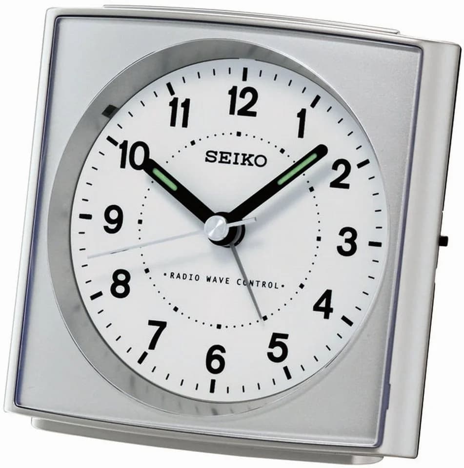Seiko Funkwecker QHR022S Weiß Kunststoff