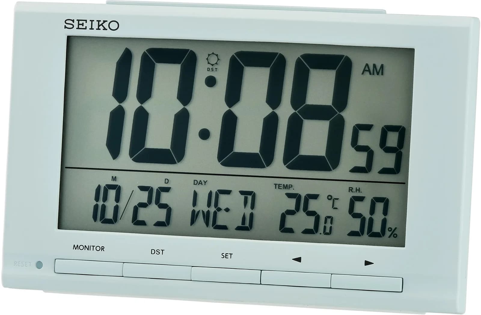 SEIKO LCD-Wecker QHL090L Blau Digital mit Schlummerfunktion