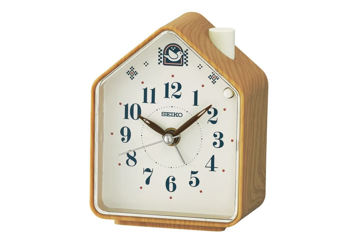 Seiko Quarzwecker Vogelstimmen Braun Holzoptik