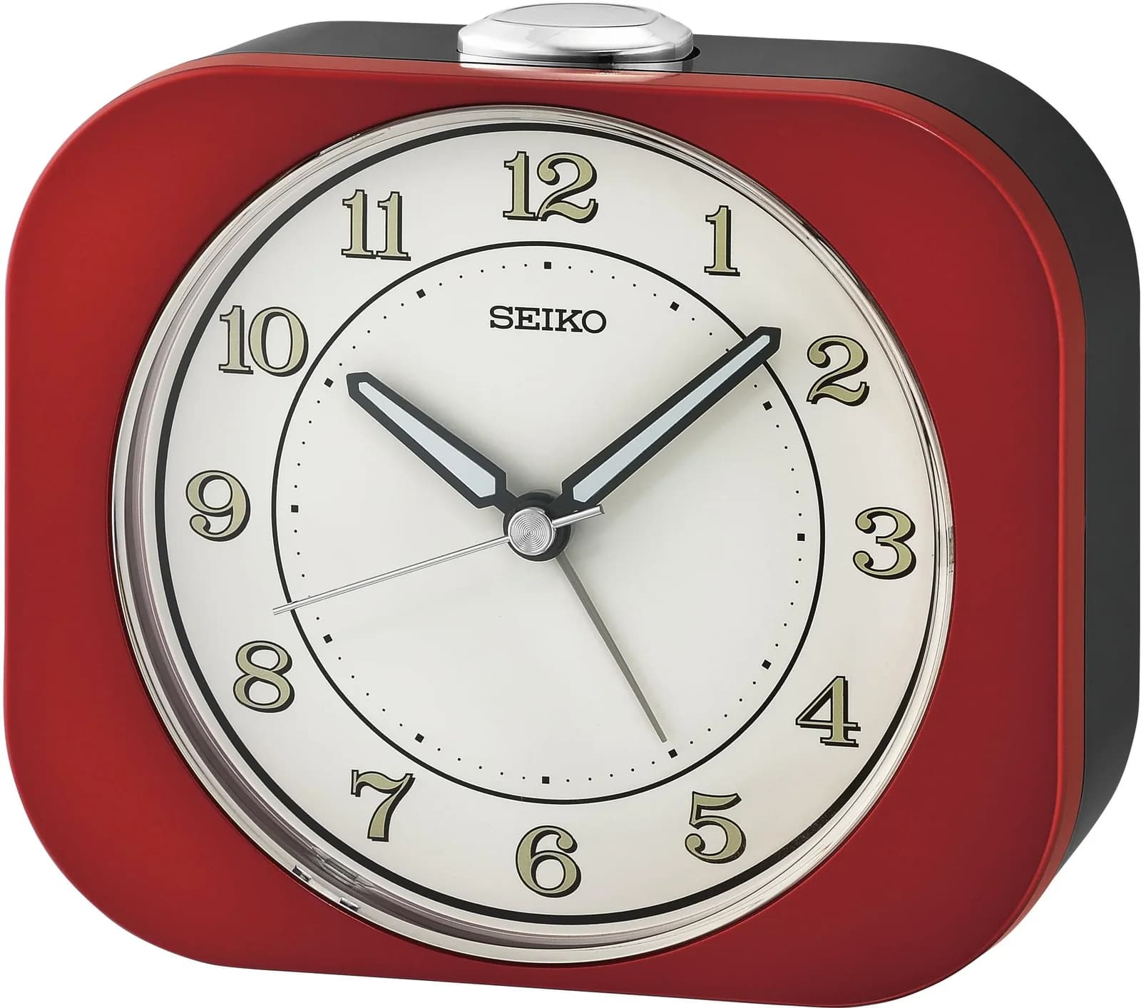 Seiko Quarzwecker QHE195R Rot mit Piepalarm und durchlaufender Sekunde