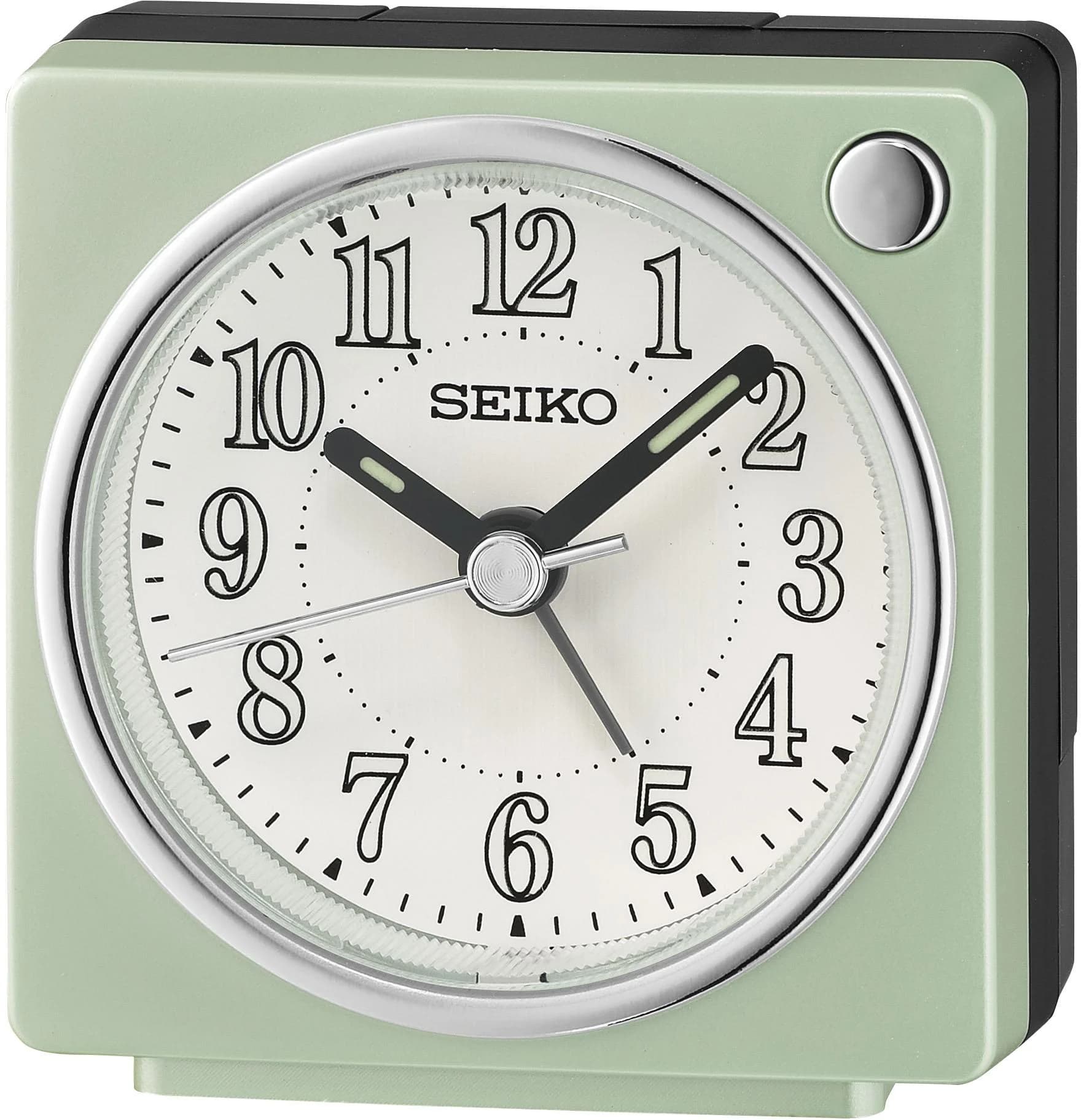 Seiko Quarzwecker QHE197M Reisewecker Schlafzimmer Leuchtzeiger Piepalarm