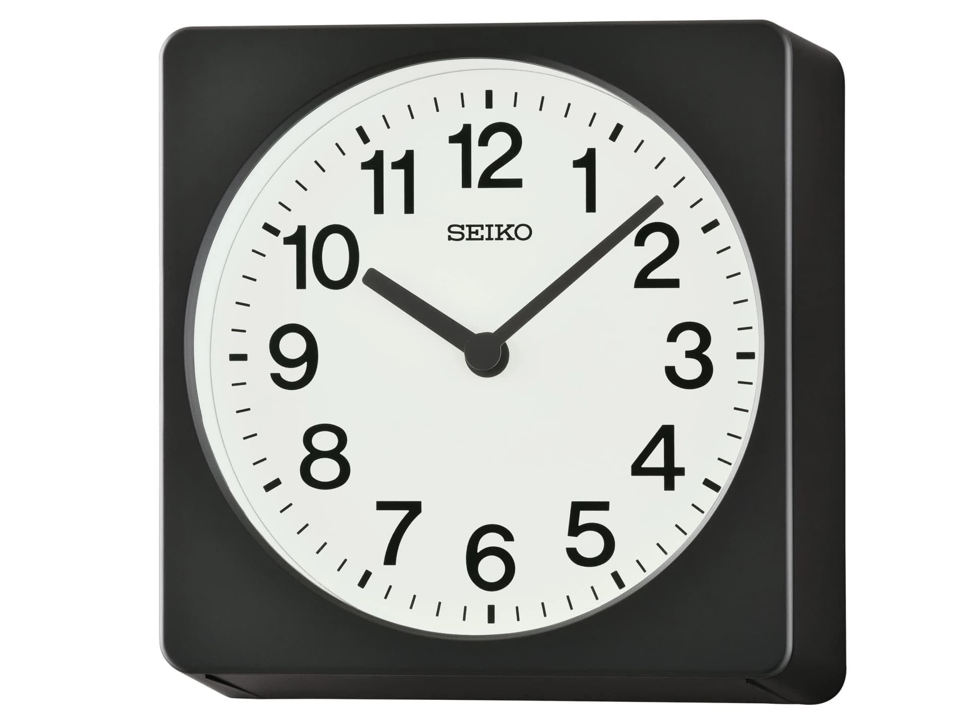 SEIKO Wanduhr Schwarz - Quarz Uhr 19,5 cm