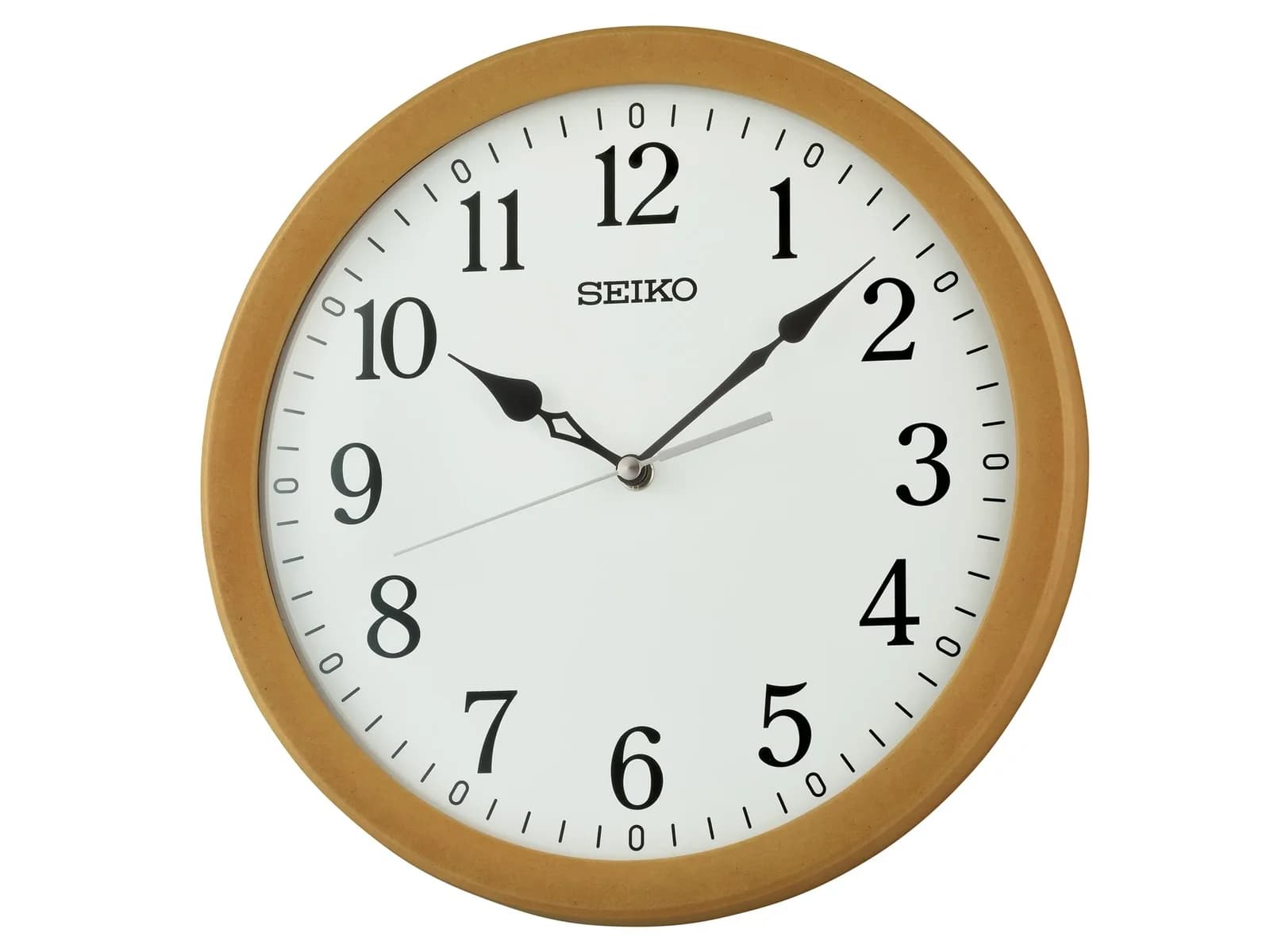 SEIKO Wanduhr Braun - Quarz, 29,5cm, Holz, Glas