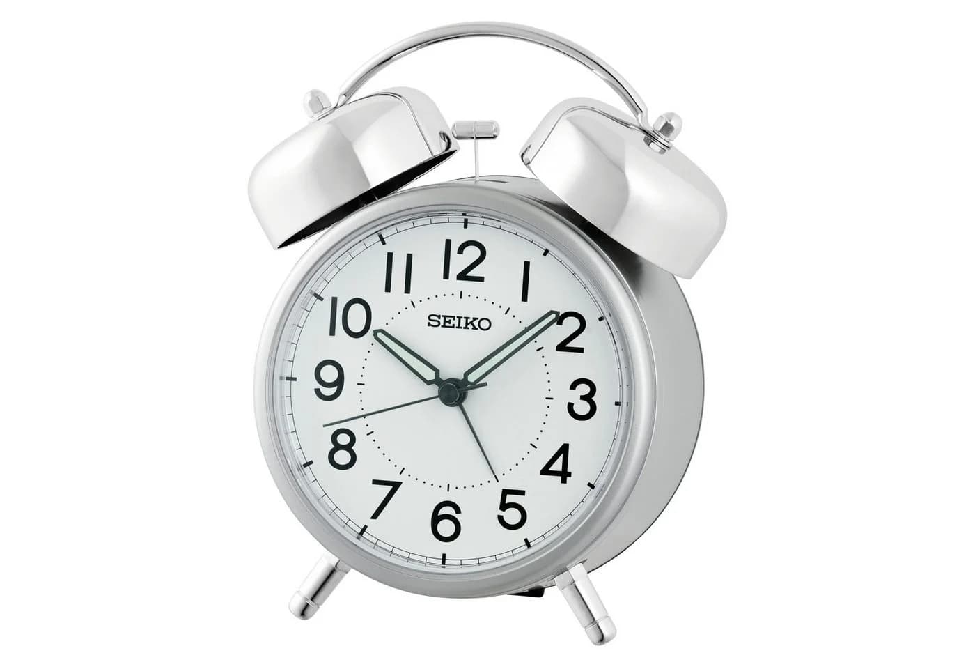 Seiko Quarzwecker Glockenwecker Schlafzimmer Durchlaufende Sekunde Beleuchtung