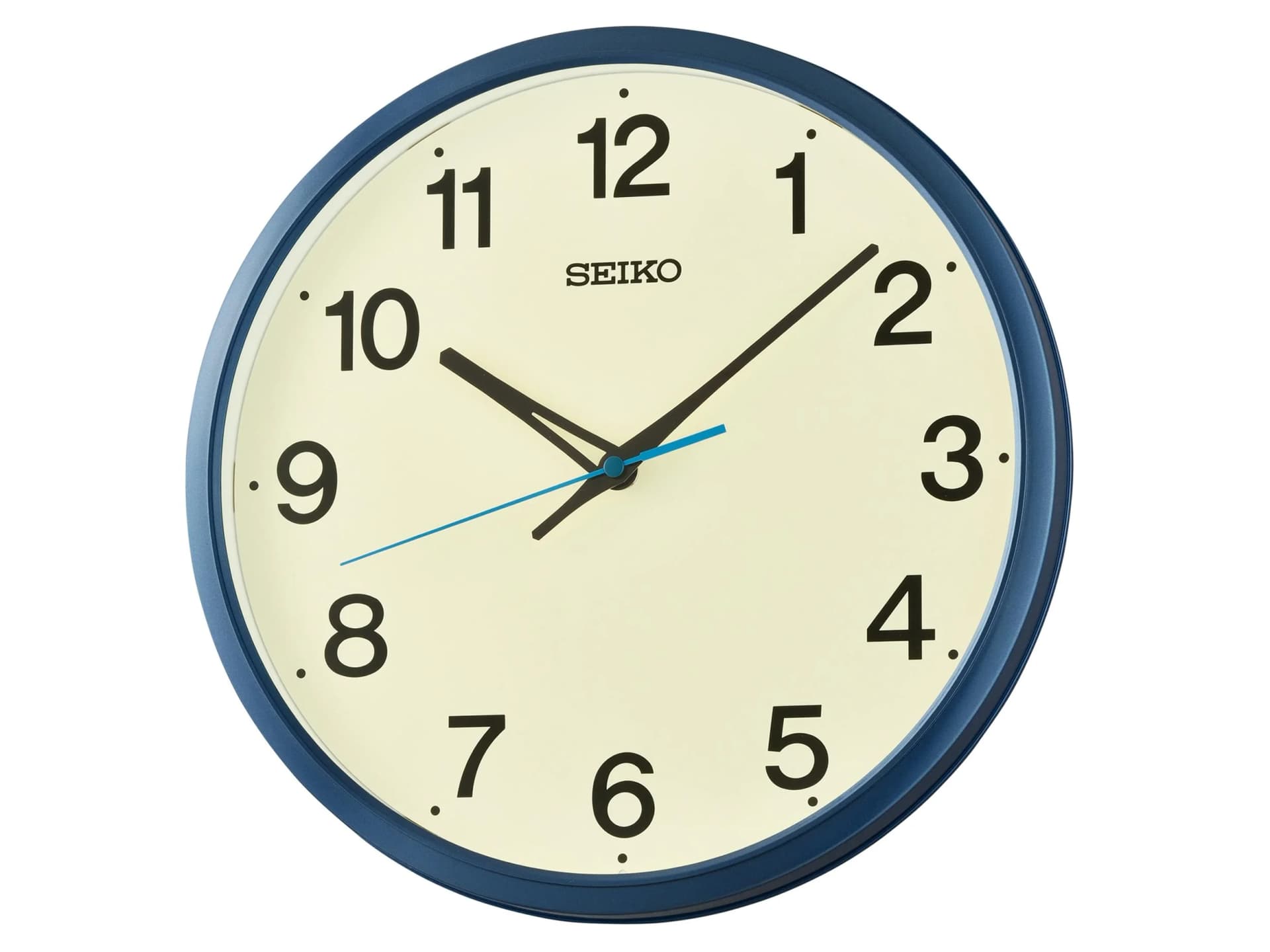 SEIKO Wanduhr blau, Quarz, Ø 30,5cm