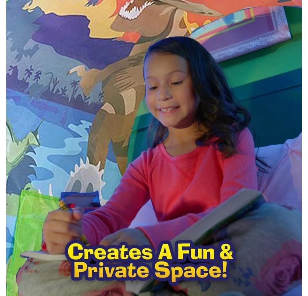 LA CUTE Dinosaurierzelt über dem Bett für Kinder, Dino-Design