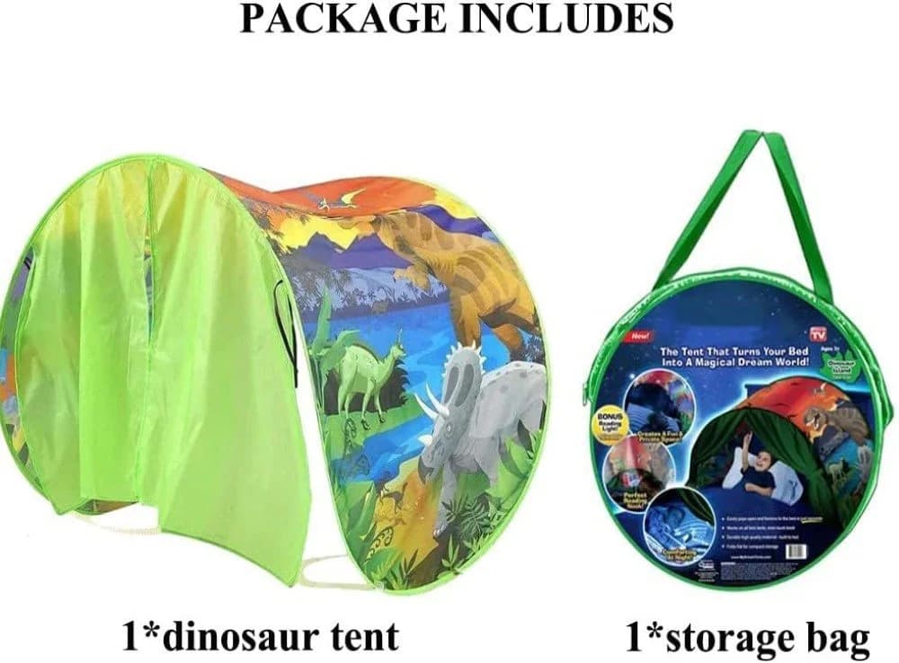 LA CUTE Dinosaurierzelt über dem Bett für Kinder, Dino-Design - Bild 5