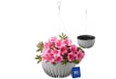 KONZEPT Blumenampel hängend Blumentopf 30cm Grau Kunststoff Bild 2