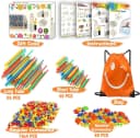 LA CUTE Konstruktionsspielzeug Stecksystem – 480 Steckbausteine für Kinder Spielbausteine Bild 4