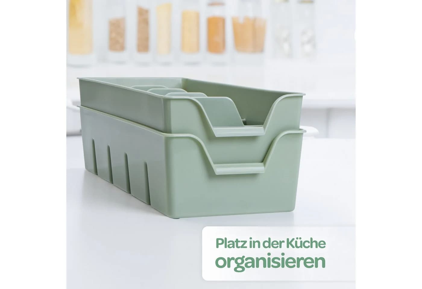 KONZEPT Gewürzorganizer für Schrank, Gewürzbehälter aus Plastik, 2-tlg. - Bild 3