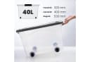 KONZEPT Stapelbox Aufbewahrungsbox 40L mit Deckel & Rollen Bild 1