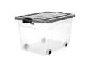 KONZEPT Stapelbox Aufbewahrungsbox 40L mit Deckel & Rollen Bild 2