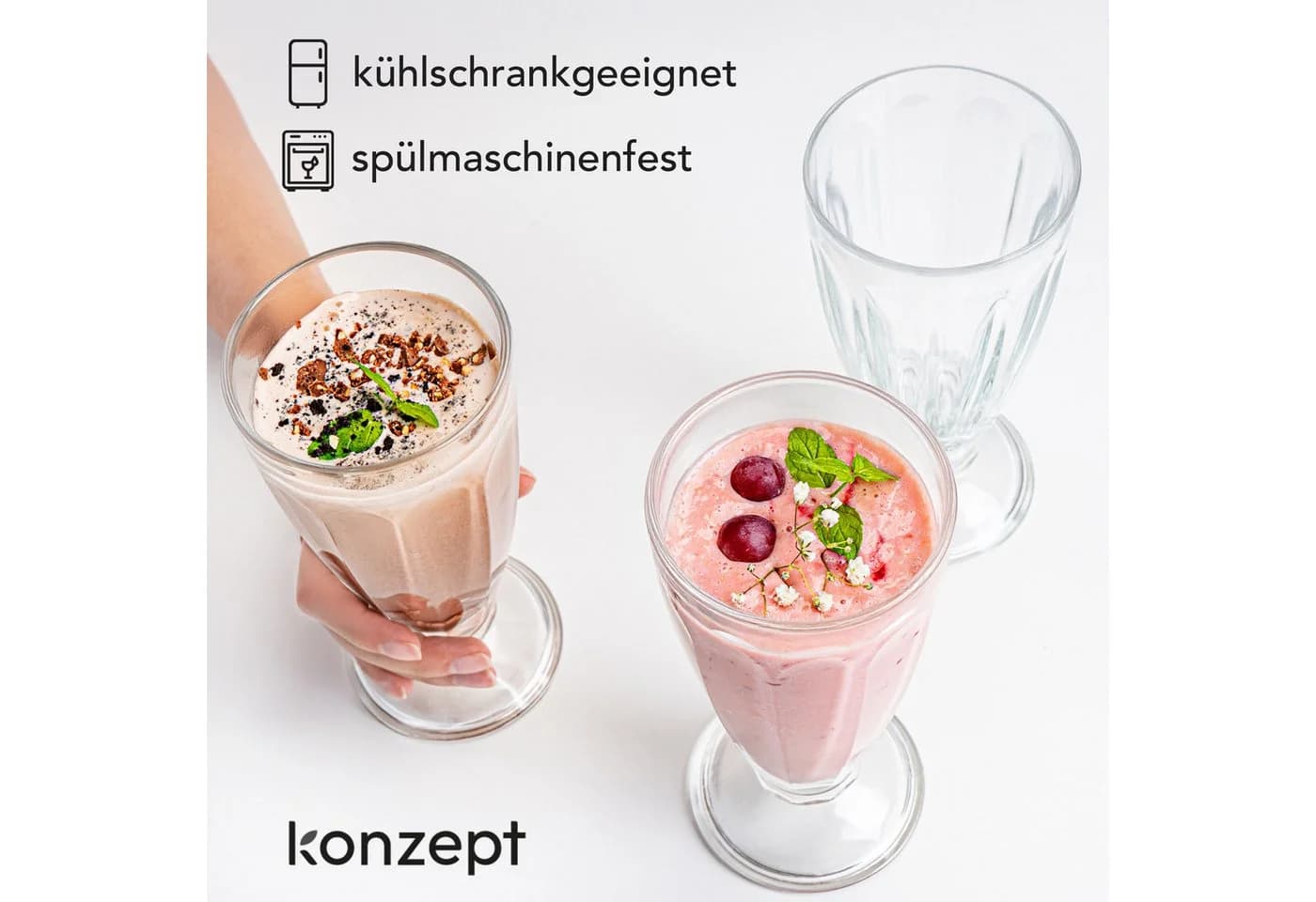 KONZEPT Cocktailglas mit Stiel 300ml, 12-tlg., spülmaschinengeeignet - Bild 5