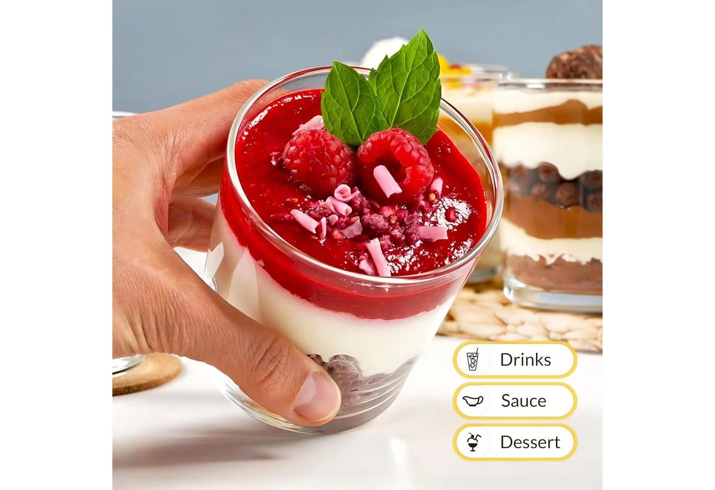 KONZEPT Dessertgläser Set 6-tlg. Glas Transparent - Bild 5