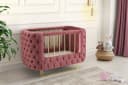 Jabari Babybett 70x120 cm Premium Wollbäckchen Samt Gold Bild 1