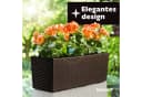 KONZEPT Balkonkasten Rattan-Optik Braun mit Bewässerungssystem Bild 1