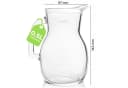 KONZEPT Glaskrug Transparent Ergonomischer Griff Wasserkaraffe Bild 1