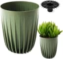 KONZEPT Hoher Blumentopf mit Drainagesystem Grün Bild 2