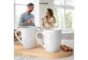 KONZEPT Kaffeebecher Set 6-tlg. Weiß Porzellan 300ml Bild 1