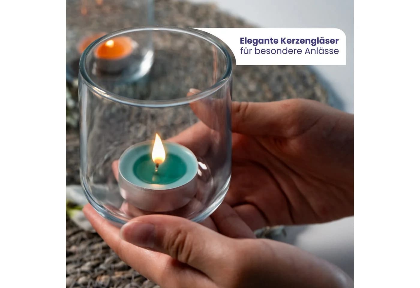 KONZEPT Teelichthalter Kerzengläser 200 ml - Bild 5