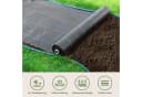 OUNUO Unkrautvlies 90g/m² Schwarz 4x10m Rolle UV-stabilisiert Bild 1