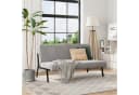 YOLEO 2-Sitzer Sofa Modern Grau Stoff Metallrahmen Bild 4