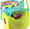 Krabbeldecke 3 in 1 Schildkröte Erlebnisdecke Spielbogen mit 30 Bällen, Dripex Bild 3