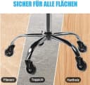 OUNUO Stuhlrolle 5er Set Bürostuhl Rollen 11mmx22mm Schwarz Bild 3