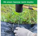 OUNUO Erdanker Set 50 Stk. Verzinkt 150mm für Unkrautvlies & Zeltheringe Bild 3