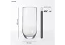 KONZEPT Longdrinkgläser Set 400ml Transparent Spülmaschinenfest Bild 3