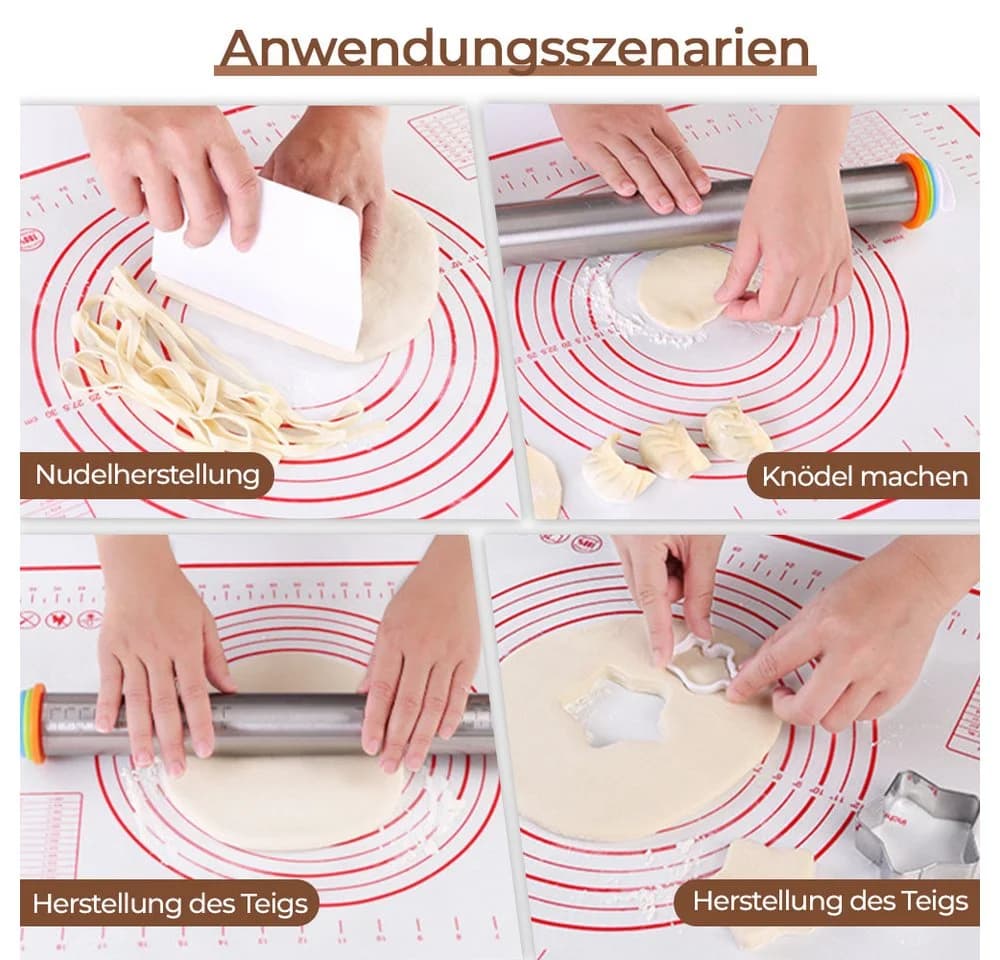 YMQHBS Silikon Backmatte 70x50 cm Anti-Rutsch