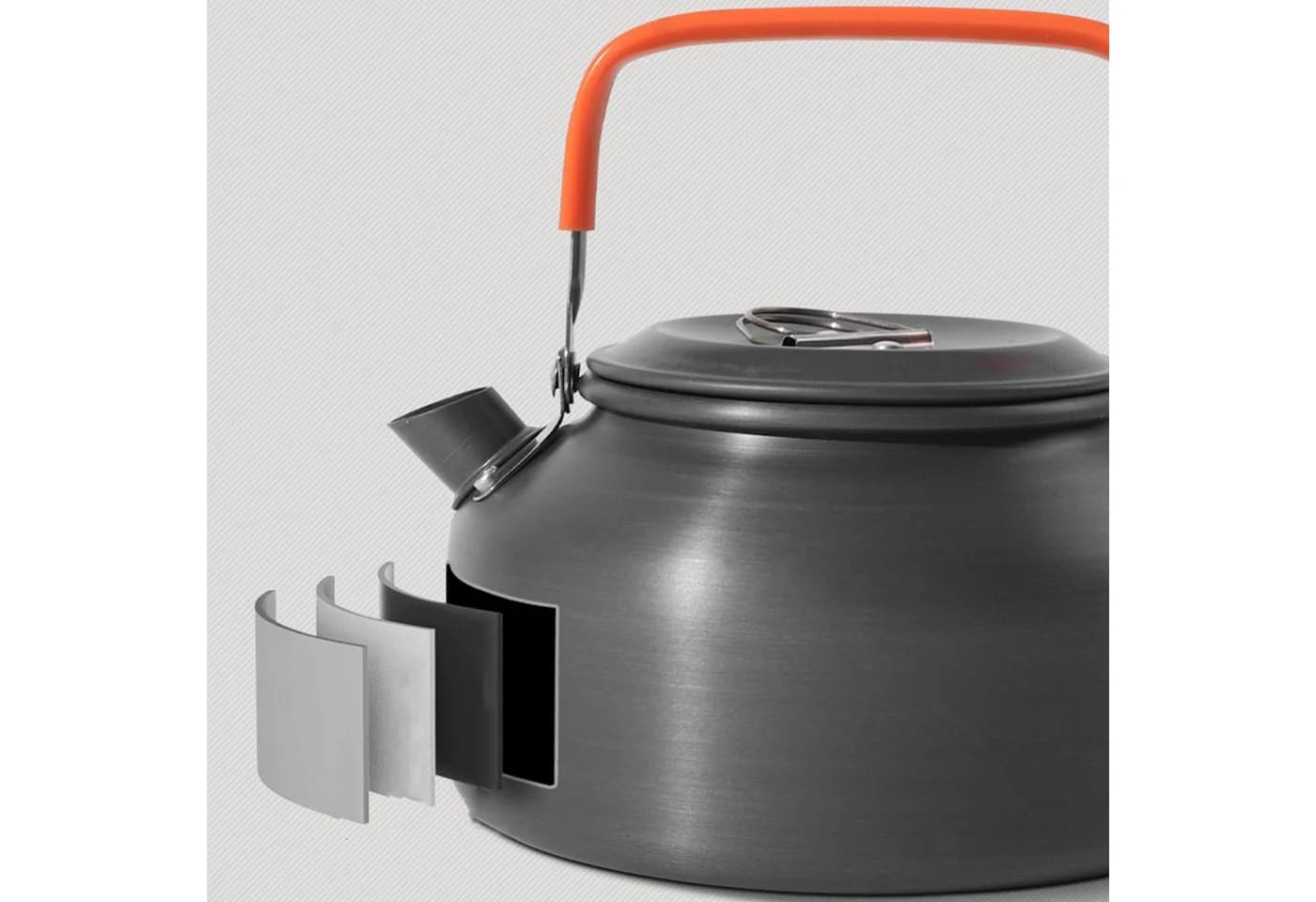 GLIESE Camping-Kochgeschirr-Set 13-tlg. Aluminium mit Kaffeekanne - Bild 4