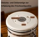 Rhein Beleuchtung Kaffeedose luftdicht mit Datumsmarkierung Edelstahl Bild 5