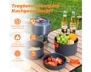 GLIESE Camping-Kochset 13-tlg. Aluminium Topf-Set für 4-5 Personen Bild 4