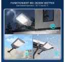 Rhein Beleuchtung LED Solarleuchte 1000W Solarlampen für Außen – Solar Strahler Außen mit Fernbedienung, Für Wand, Parkplatz, Garten Straße – inkl. Mast Montageset, LED fest integriert, Bewegungsmelder, Timer & 240° Lichtwinkel – 6500K kaltweiß, IP67 Bild 5