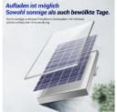 Rhein Beleuchtung LED Solarleuchte 2000W Solarlampen für Außen Bild 1