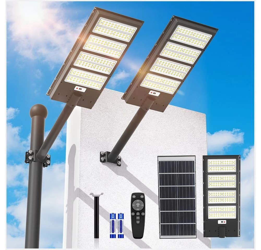 Rhein Beleuchtung LED Solarleuchte 2000W Solarlampen für Außen - Bild 2