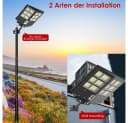 Rhein Beleuchtung LED Solarleuchte Außen mit Bewegungsmelder & Fernbedienung Bild 3