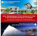 Rhein Beleuchtung LED Solarleuchte Außen mit Bewegungsmelder & Fernbedienung Bild 4